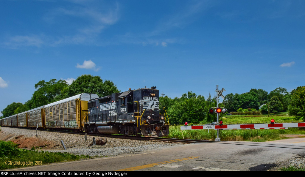 NS 5173 returning from the BMW factory in Greer